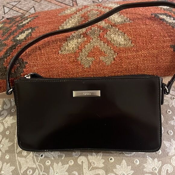 Esprit Black Patent Leather handbag - Picture 1 of 11